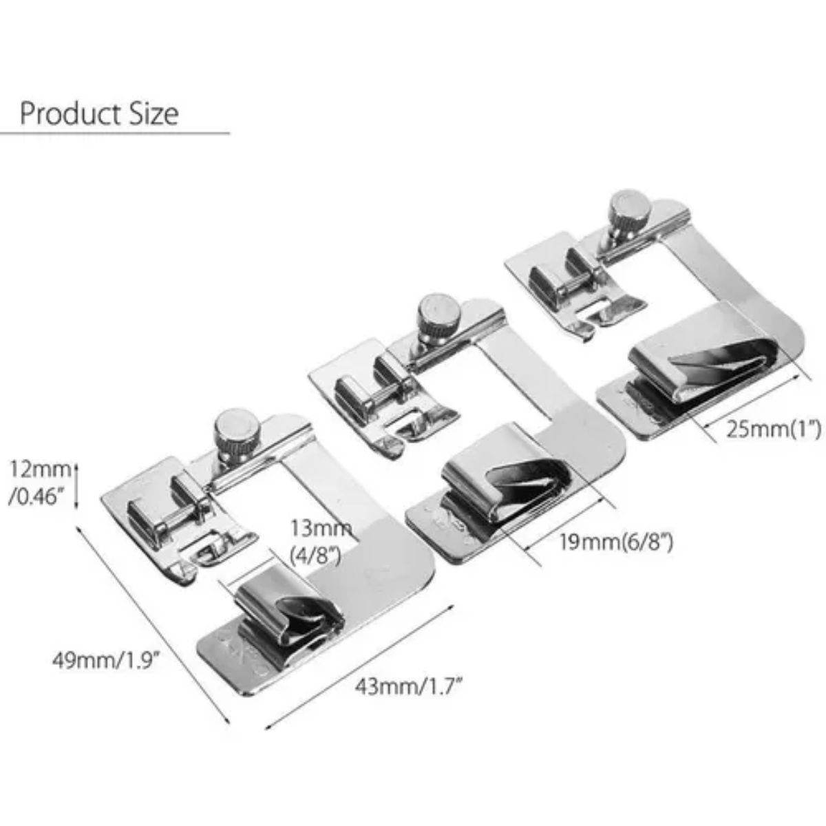 GENERICO - Pie De Dobladillos Para Maq Domestica Brother Singer Janome