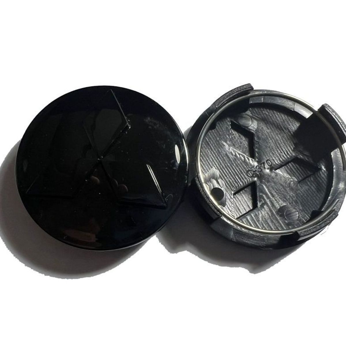 GENERICO - Tapa Central compatible Aro Mitsubishi 60mm (juego 4 Unids)