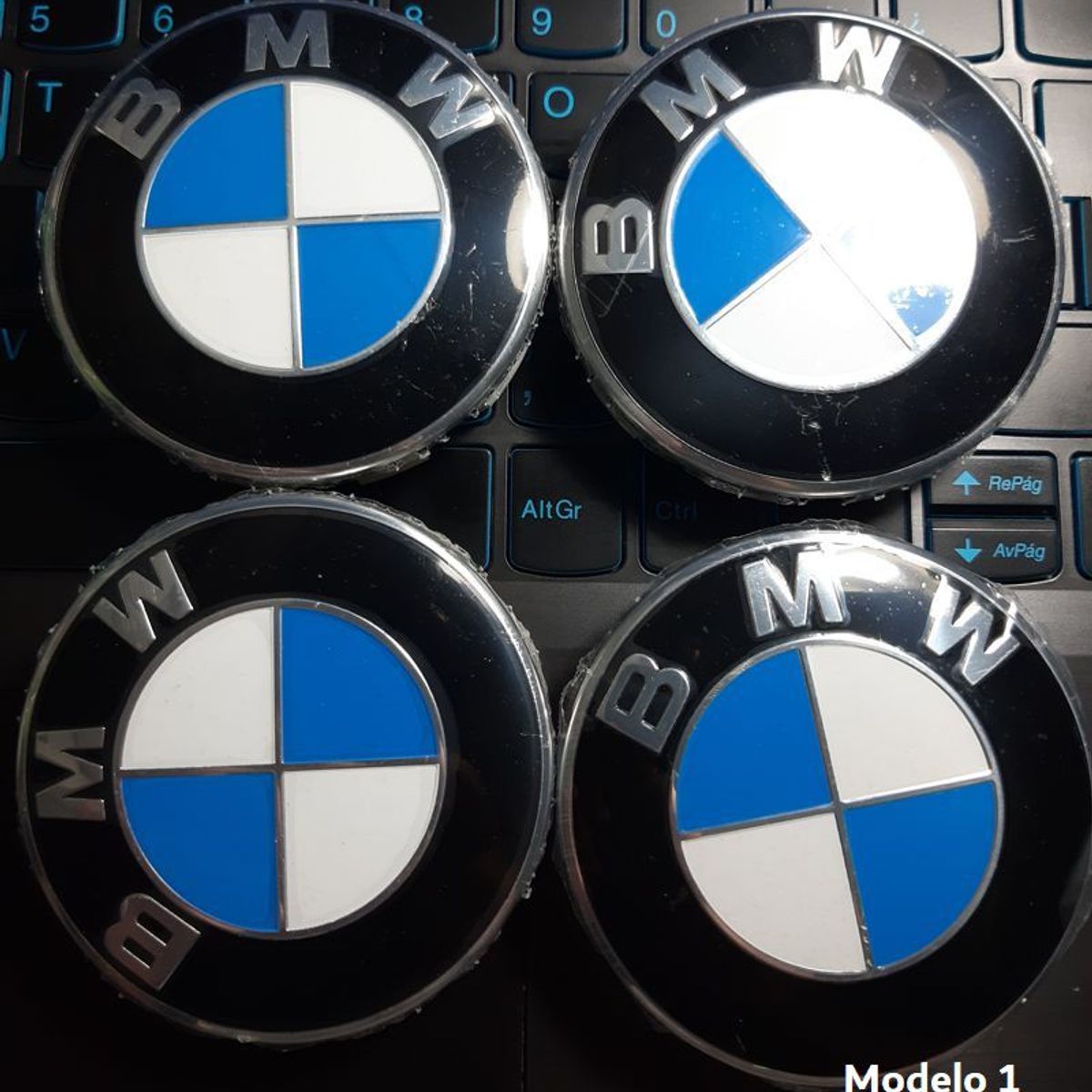 GENERICO - Tapa Central compatible con Aro Bmw 68mm (juego 4 Unidades)