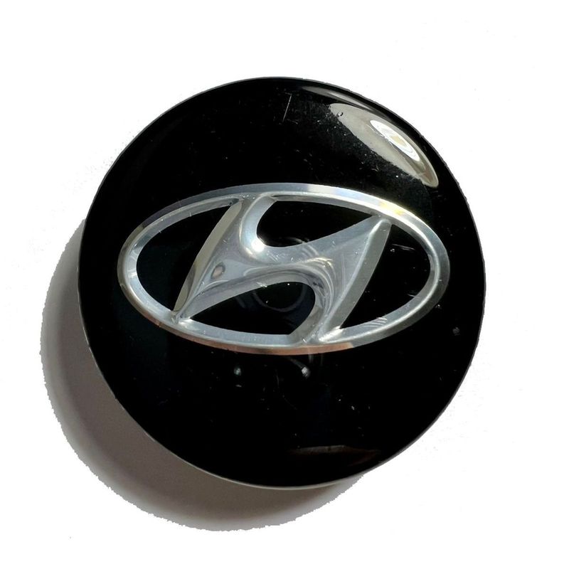 GENERICO - Tapa Emblema Logo De Aro Hyundai 56mm (Juego De 4 Unidades)