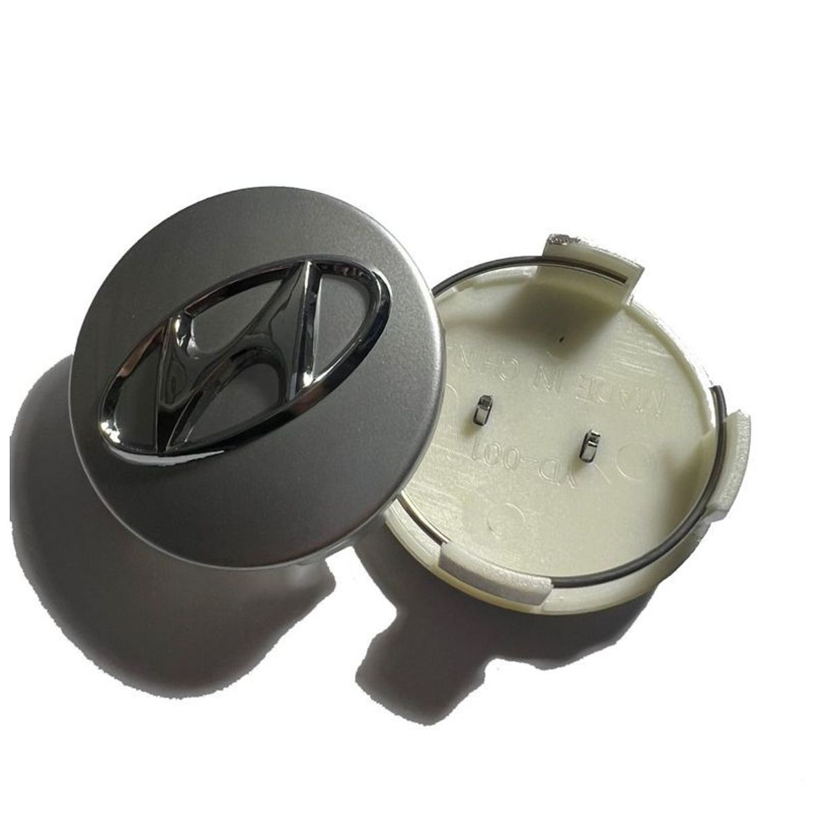 GENERICO - Tapa Central compatible con Aro Hyundai 60mm (Juego 4 Unids)