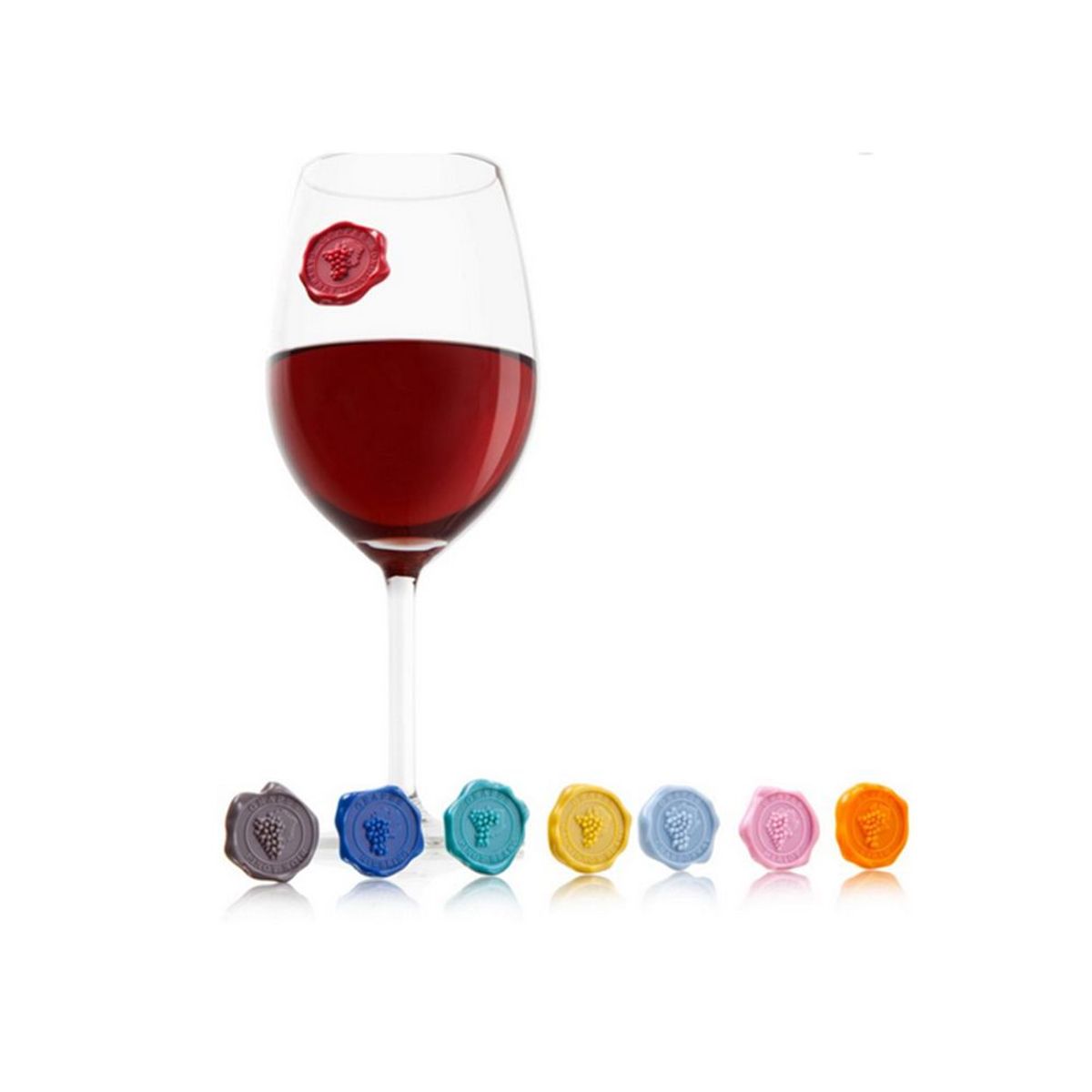 VACU VIN - Marcador de  Copa & Vaso Vacu Vin Classic x8 unid