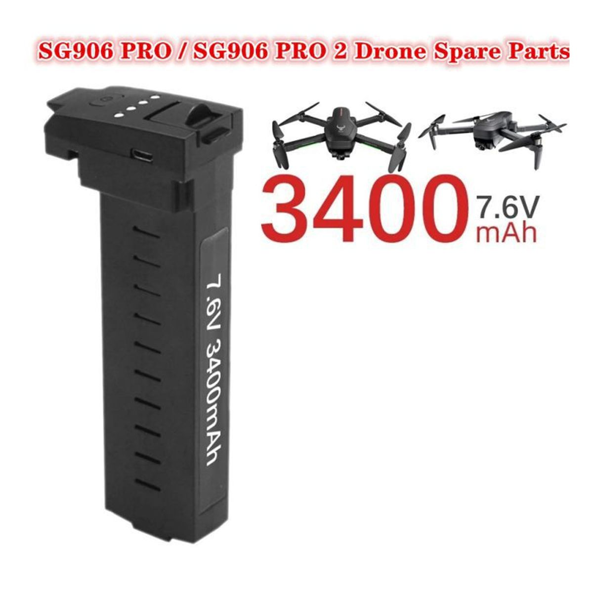 GENERICO - Batería De Drone Sg906 Pro 76v 3400mah