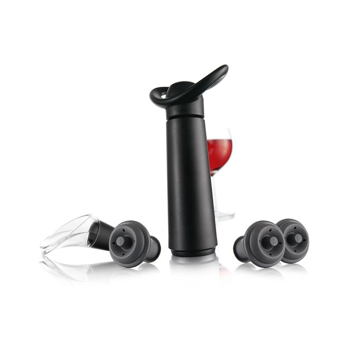 VACU VIN - Conservador de vino Original Vacu Vin Concerto 3 Tapones + 1 Servidor