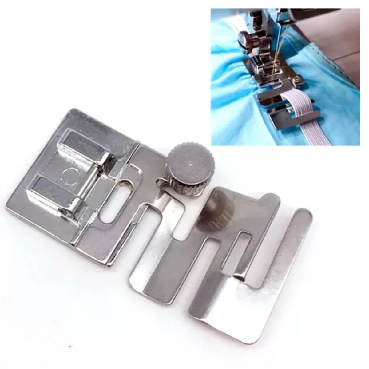 GENERICO - Prensatelas Snap Pegar Elástico Maquinas De Coser Caseras