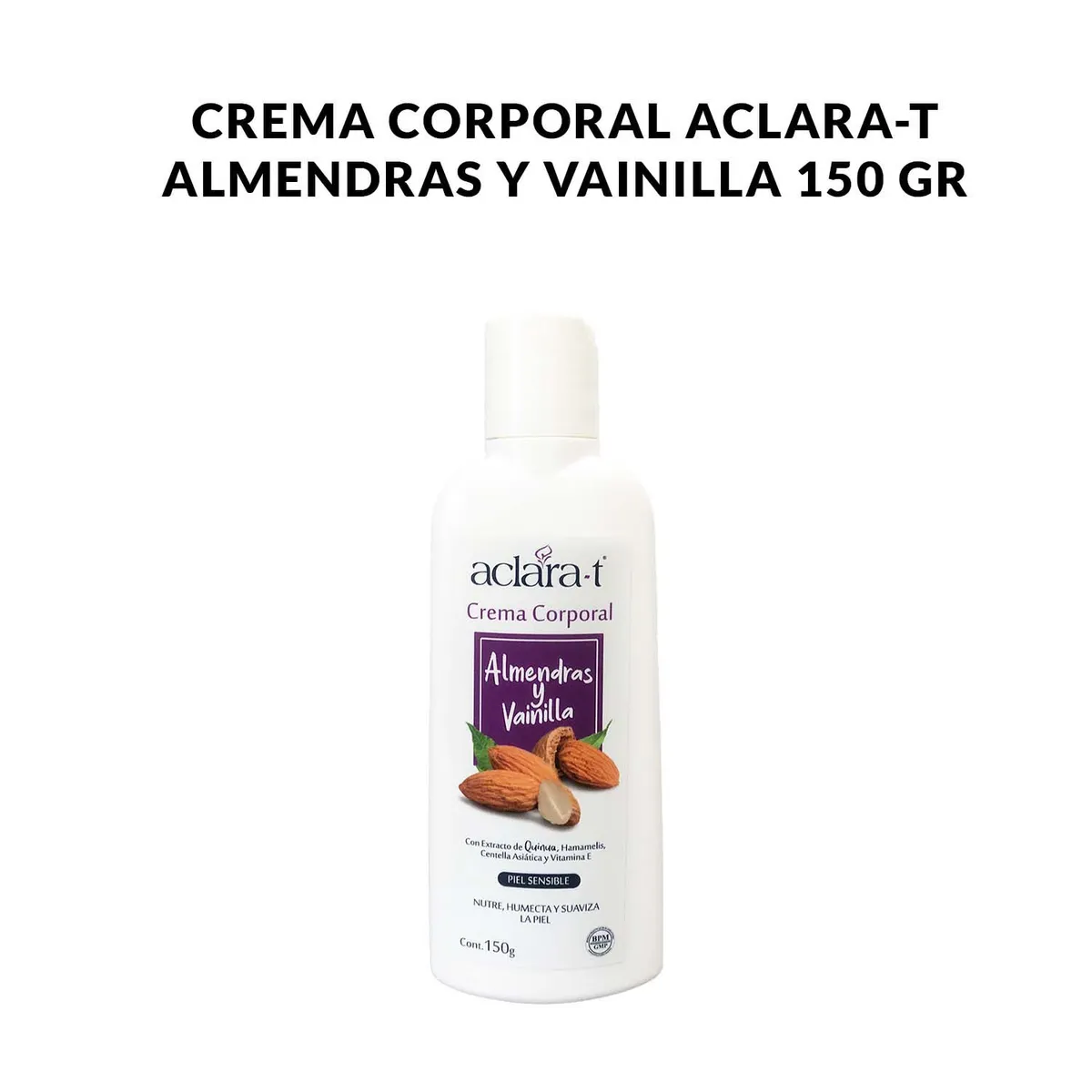 GENERICO - Crema Corporal Aclara-T Almendras y Vainilla 150gr
