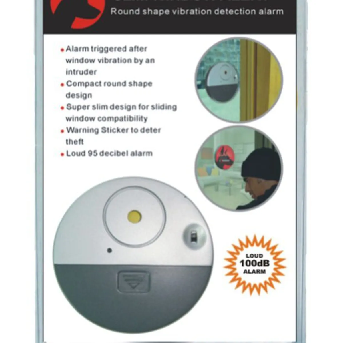 DOBERMAN - Alarma Para Puertas Y Ventanas - Doberman - Sensor De Vibracion