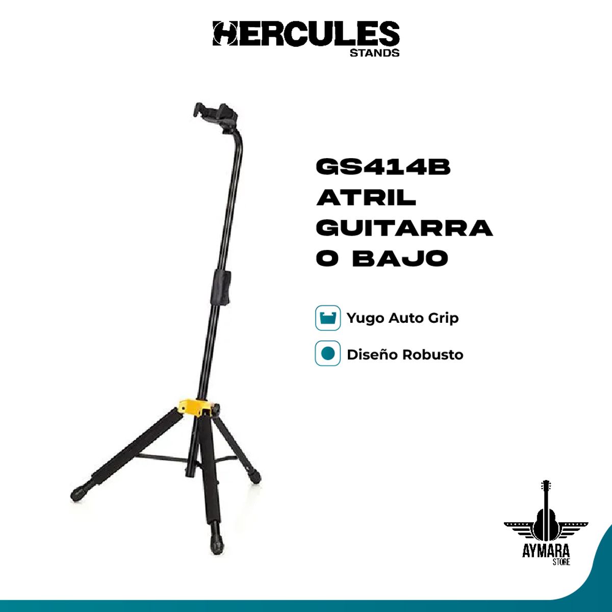 HERCULES - HERCULES GS414B PLUS ATRIL PARA GUITARRA O BAJO
