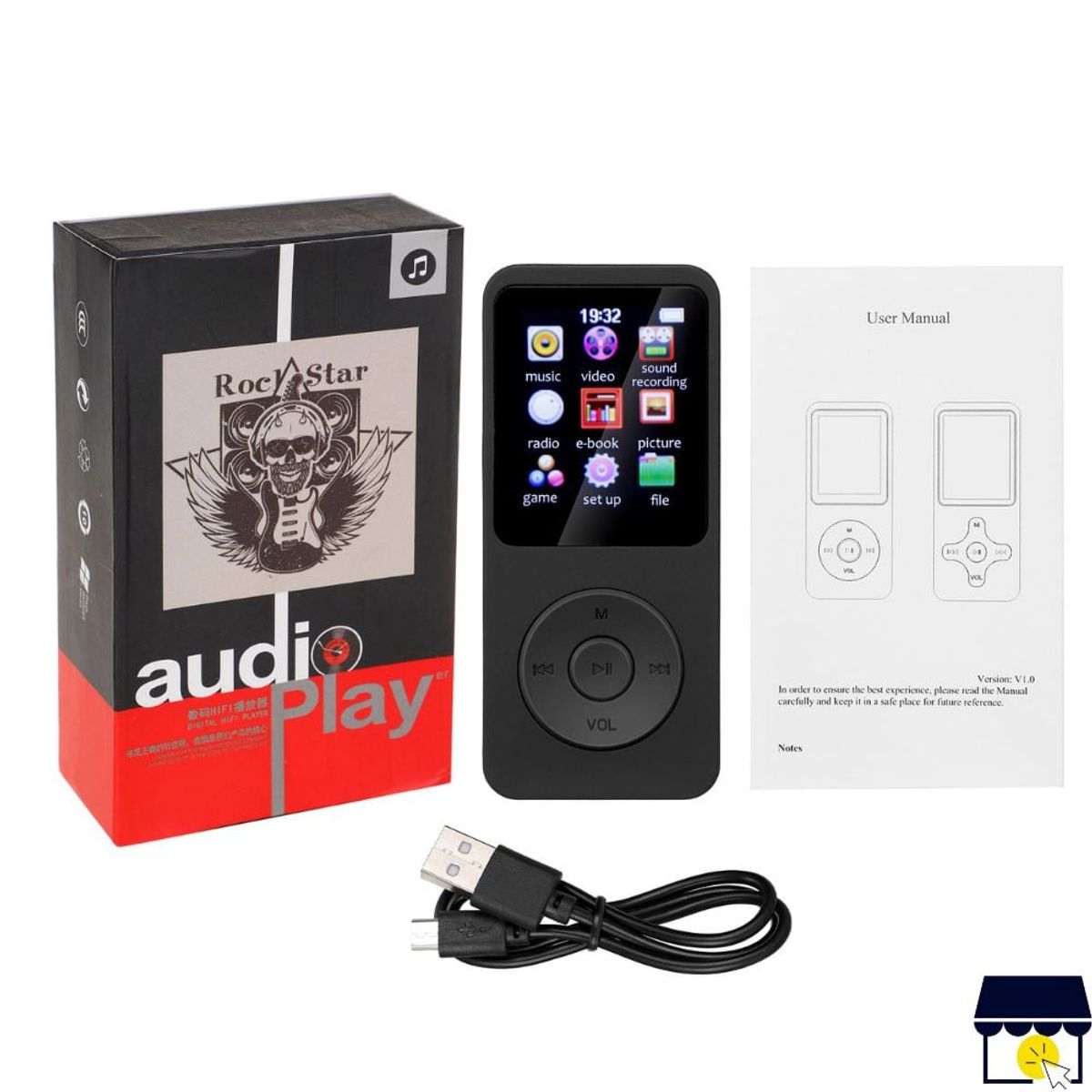 GENERICO - Reproductor MP3 con conexión Bluetooth 8GB