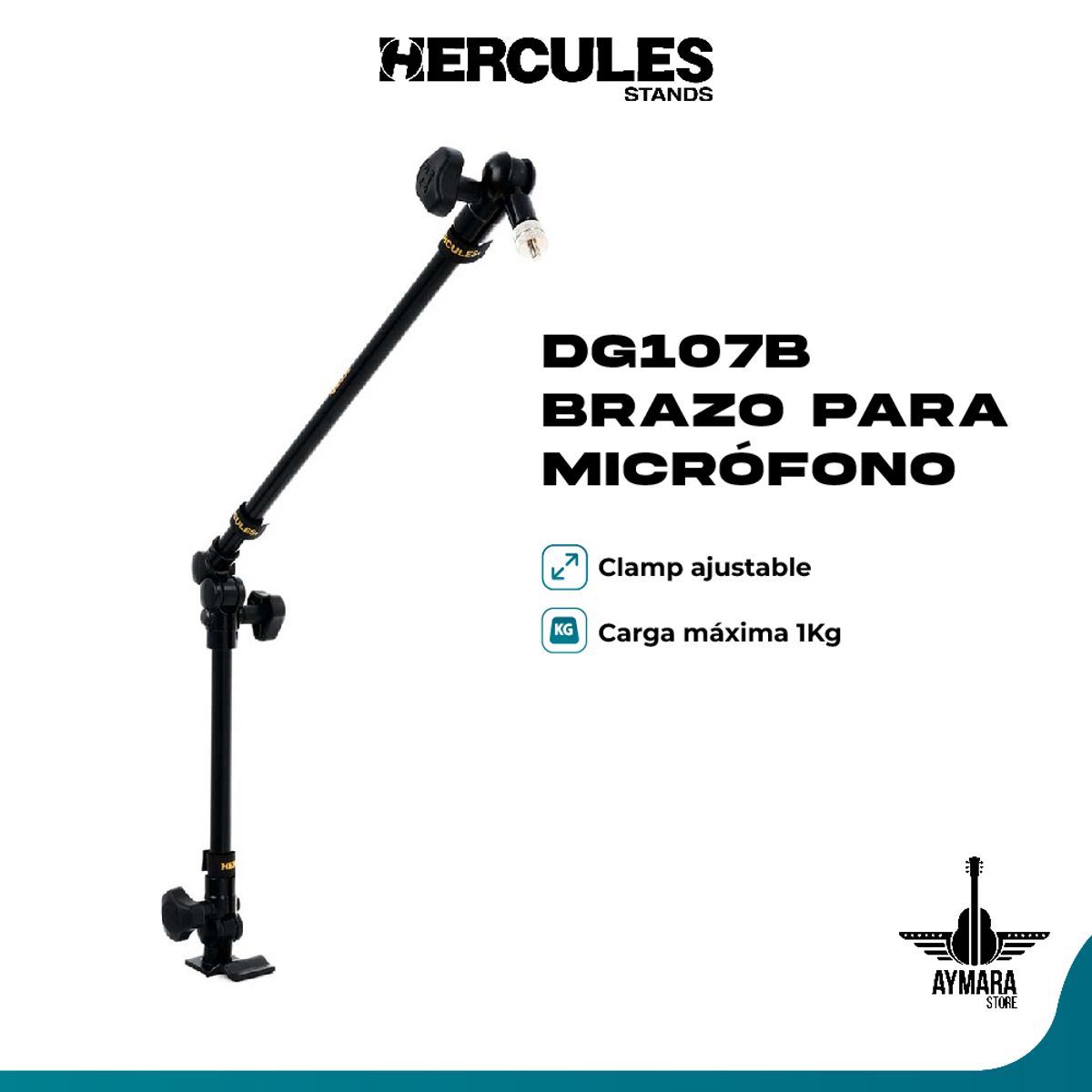 HERCULES - HERCULES DG107B BRAZO PARA MICRÓFONO