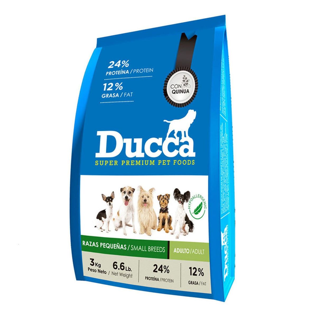 DUCCA - Alimento Ducca Perro Adulto Super Premium Raza Pequeña 3Kg