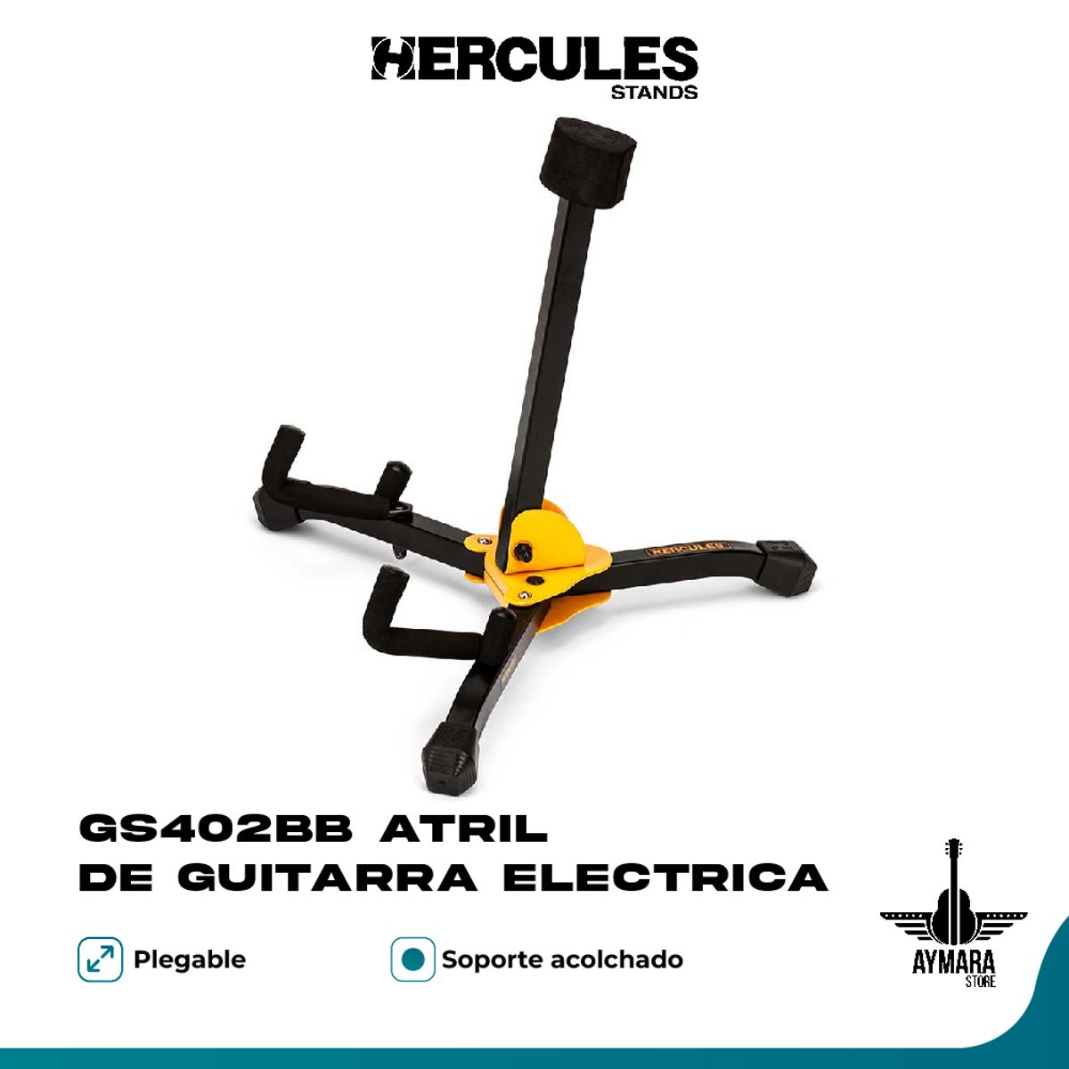 HERCULES - HERCULES GS402BB ATRIL DE GUITARRA ELECTRICA