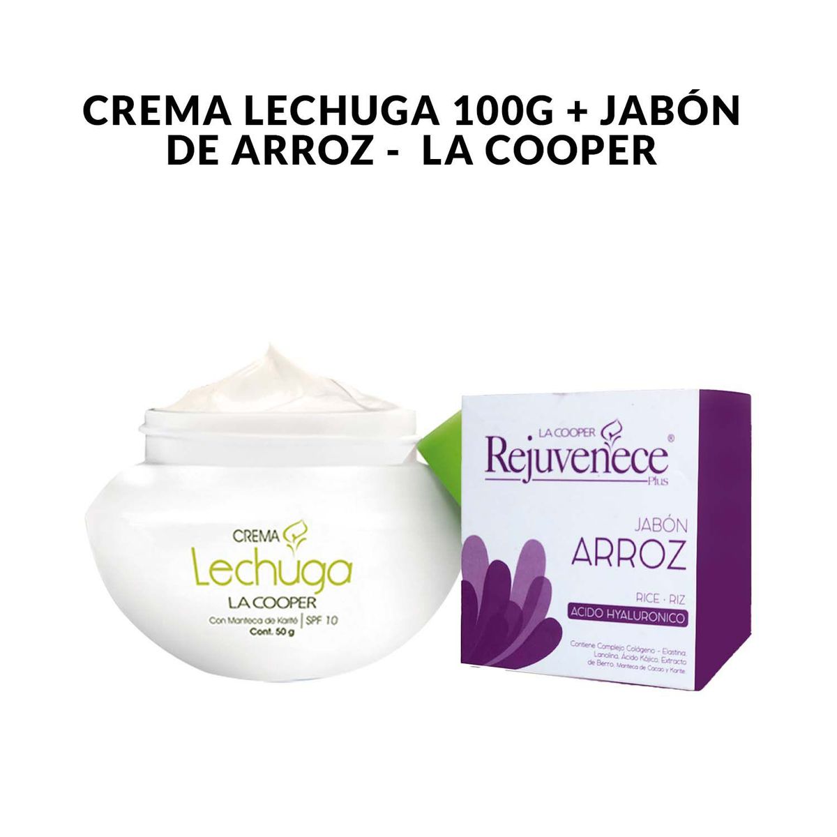 GENERICO - Crema Lechuga 50g + Jabón de Arroz -  La Cooper