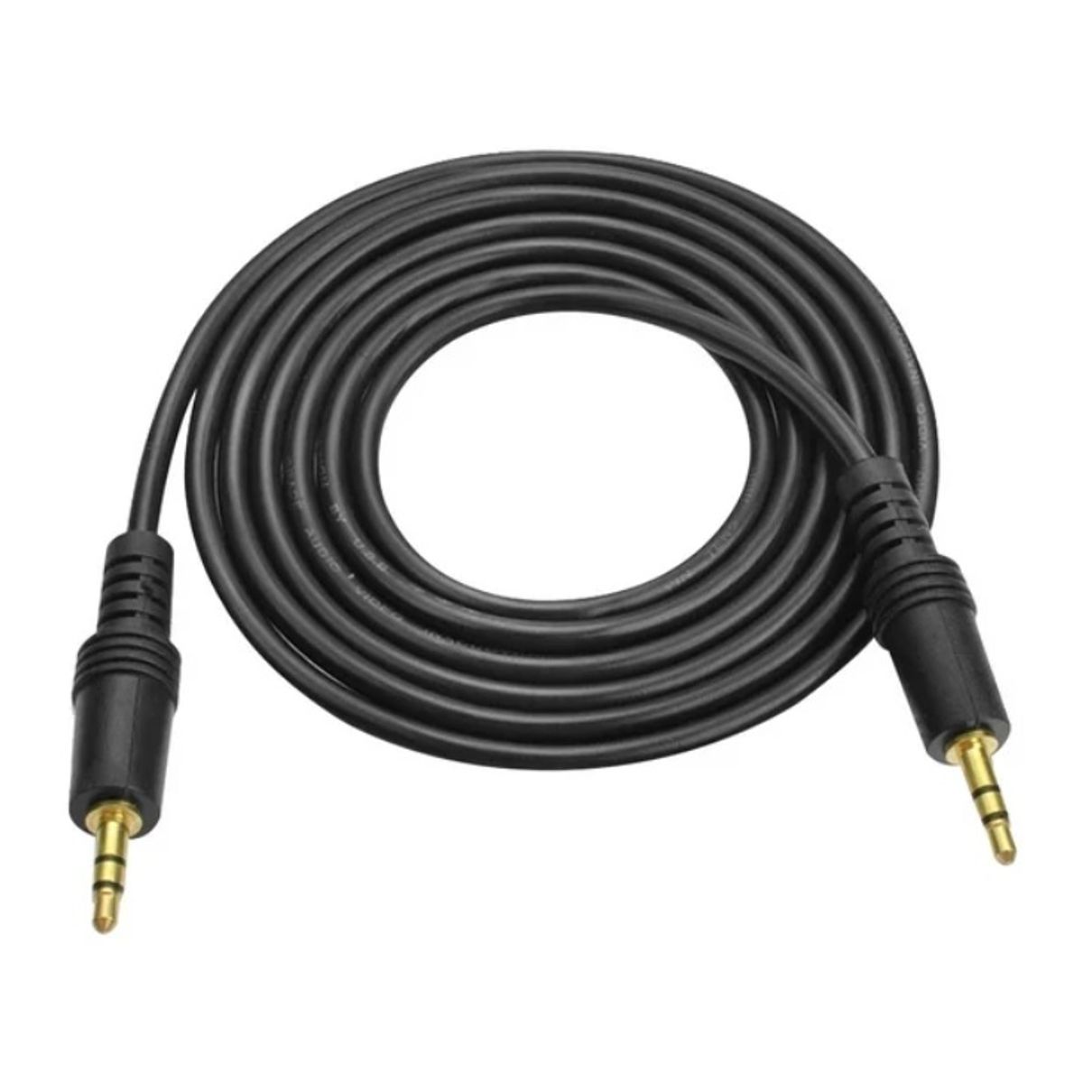 SEISA - Cable Auxiliar De Audio - 3.5mm - 5 Metros - Punta Dorada