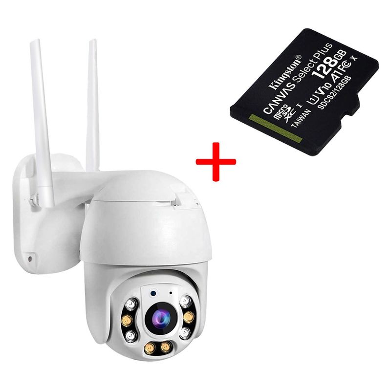 BUYPAL - Camara de Seguridad Exterior IP Full HD + Memoria 128gb