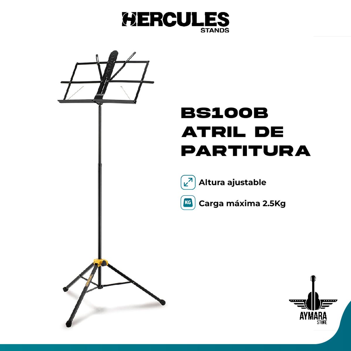 HERCULES - HERCULES BS100B ATRIL DE PARTITURA