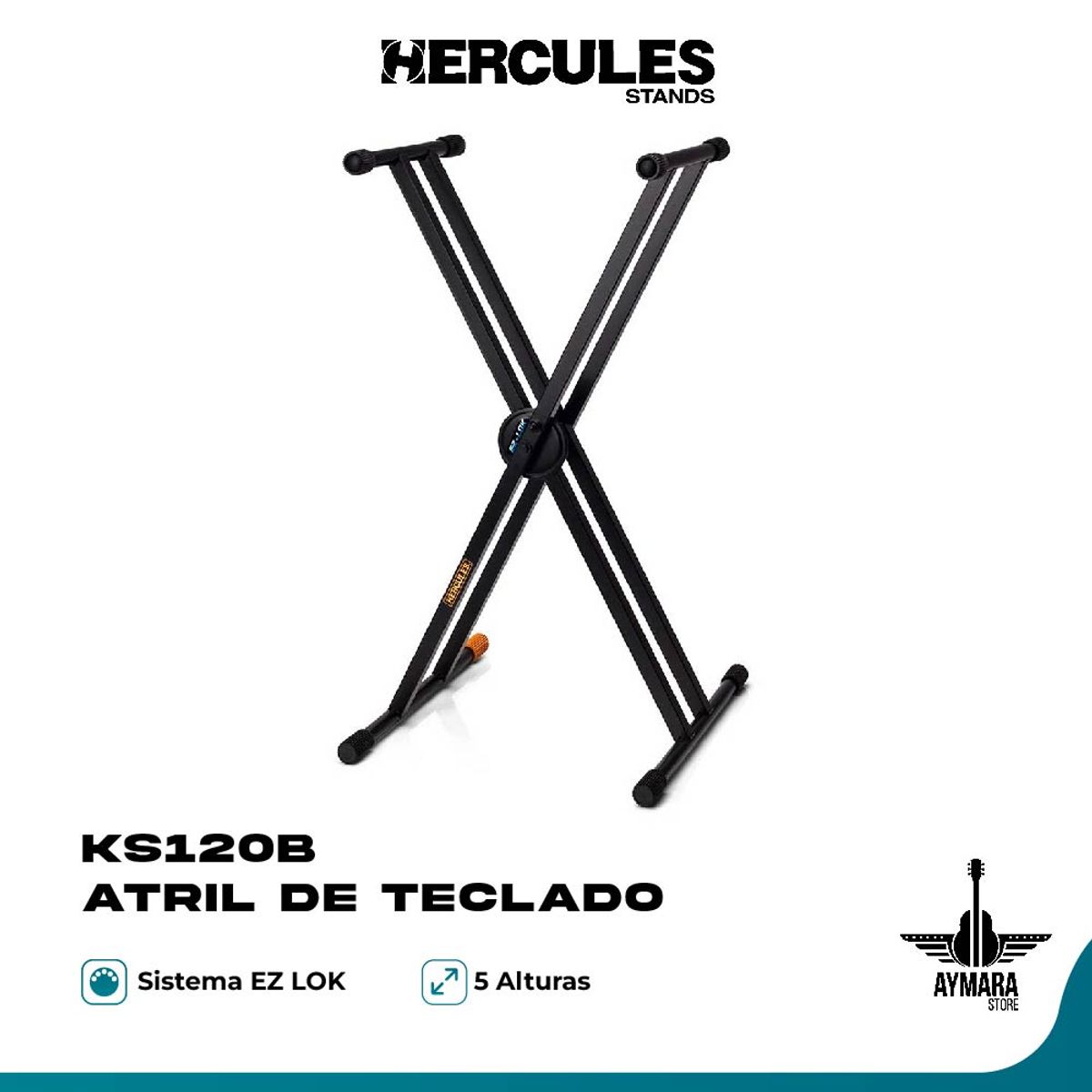 HERCULES - HERCULES KS120B ATRIL DE TECLADO X2