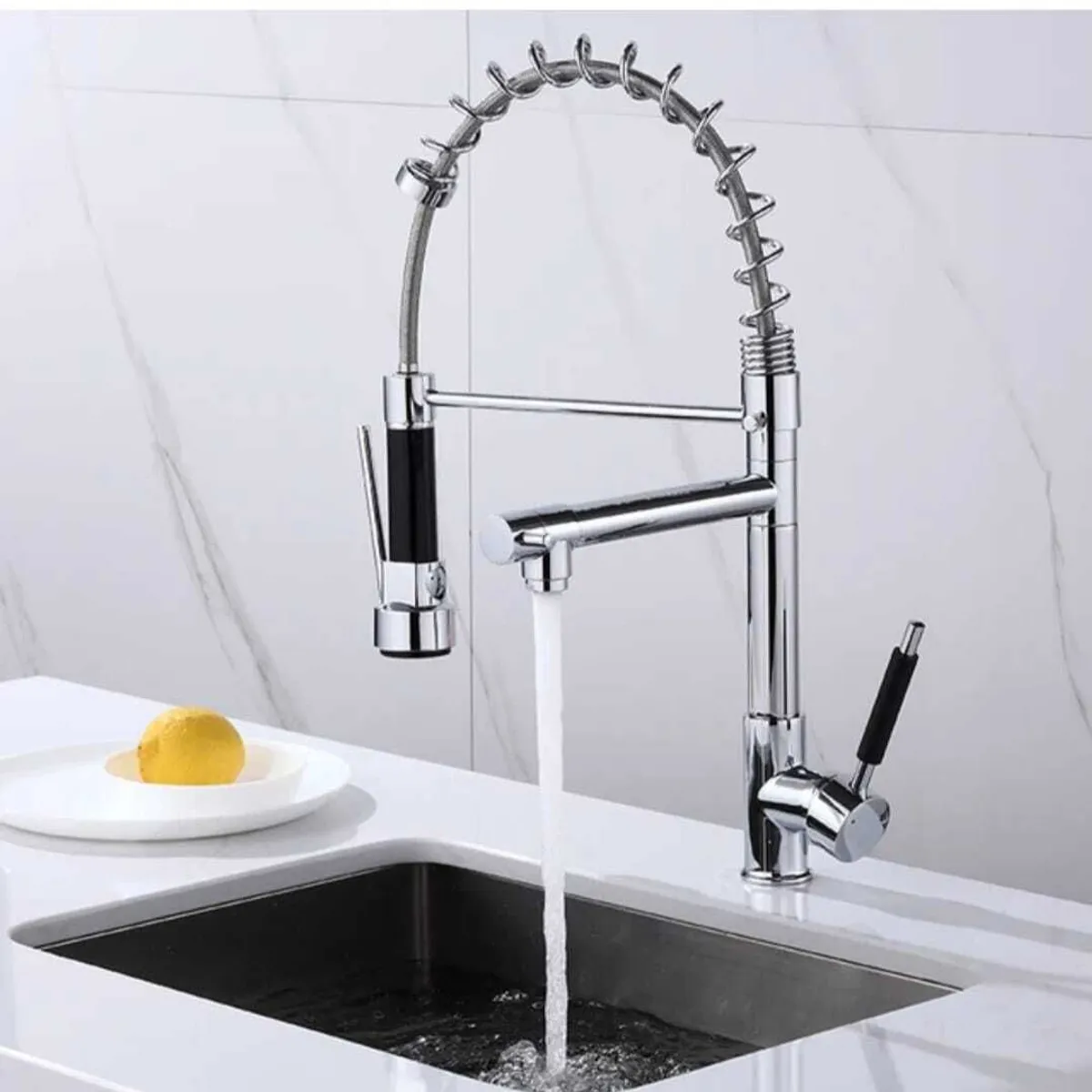 GREEN HOUSE - Griferia mezcladora monocomando doble salida de agua