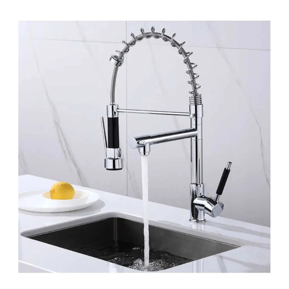 GREEN HOUSE - Griferia mezcladora monocomando doble salida de agua