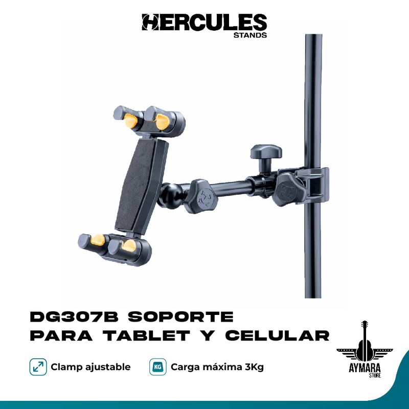 HERCULES - HERCULES DG307B SOPORTE PARA TABLET Y SMARTPHONE