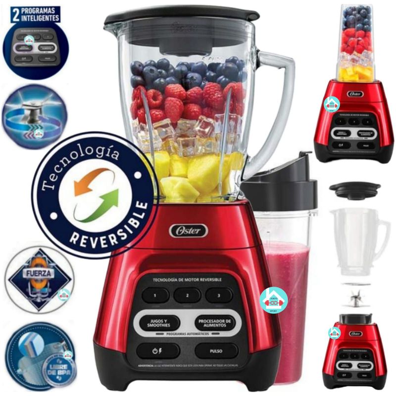 OSTER - Licuadora Reversible  Vaso BLSTPYG1310RBG