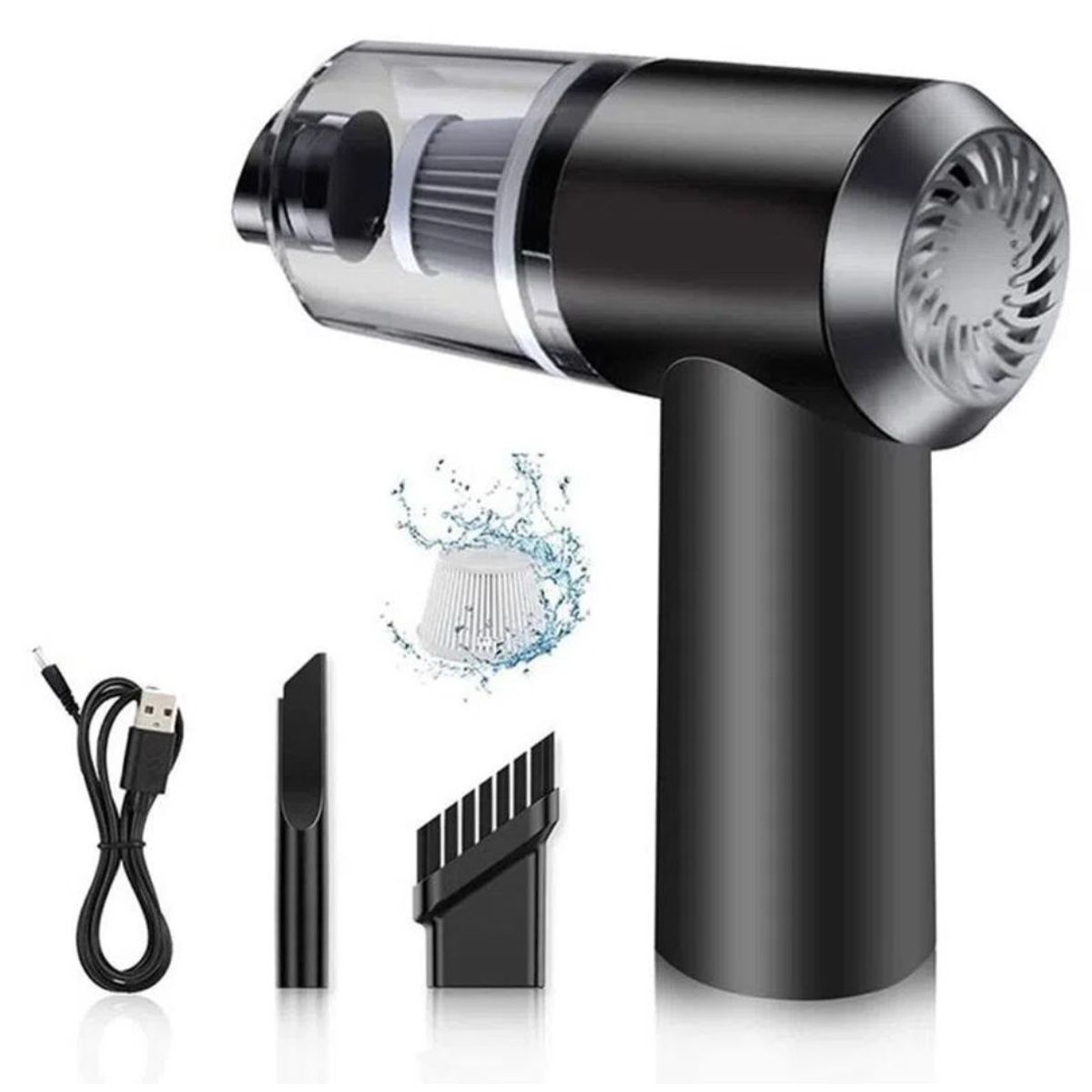 OEM - Mini Aspiradora 2 en 1 Recargable para Hogar y Coche