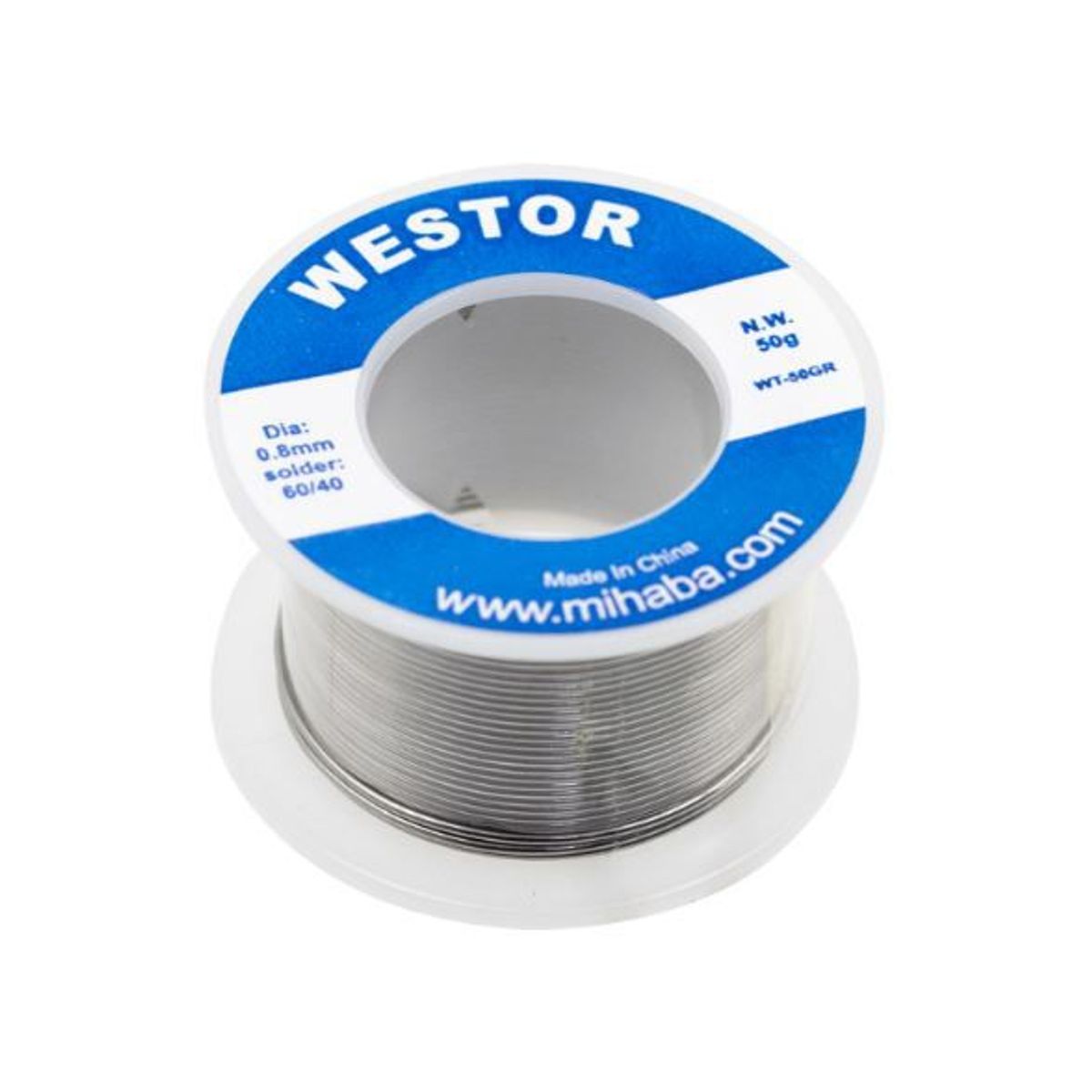 WESTOR - Rollo de Estaño 6040 08mm 50gr WT-50GR WESTOR
