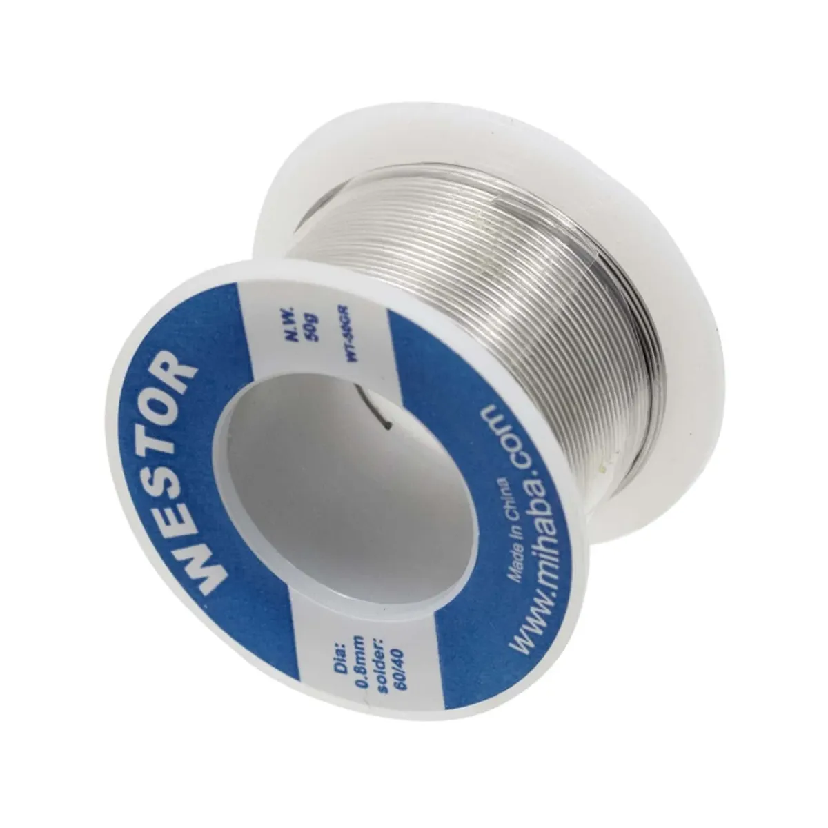 WESTOR - Rollo de Estaño 6040 08mm 50gr WT-50GR WESTOR