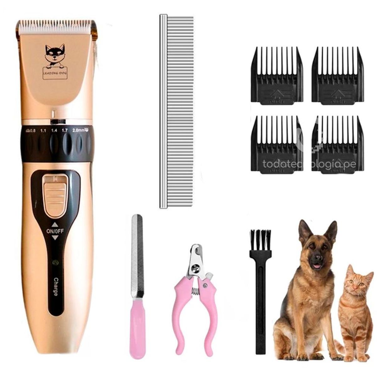 GENERICO - Cortadora De Pelo Para Mascota Recargable Inalámbrica