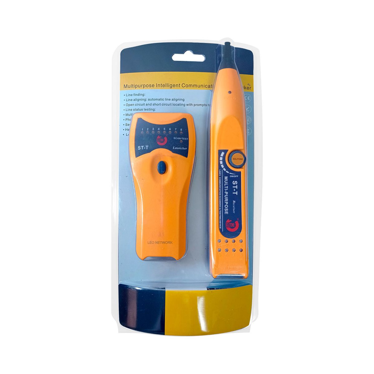 GENERICO - Testeador para Cable de Red RJ45 USB BNC ST-T SOLITONE