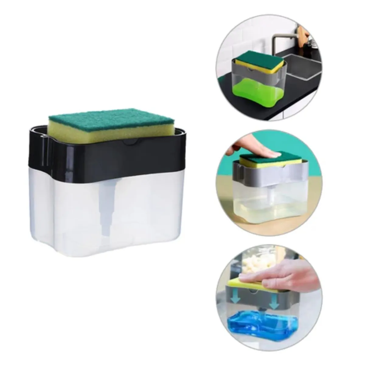 OEM - Dispensador Lavavajillas Ayudin Liquido 2en1 y Esponja