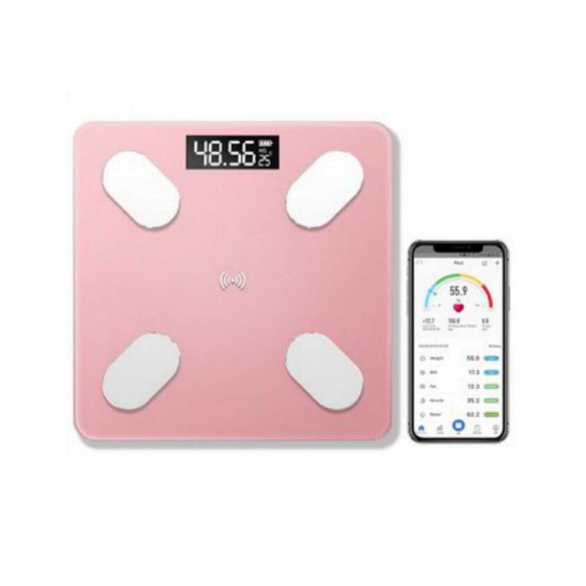 GENERICO - Balanza digital inteligente Bluetooth