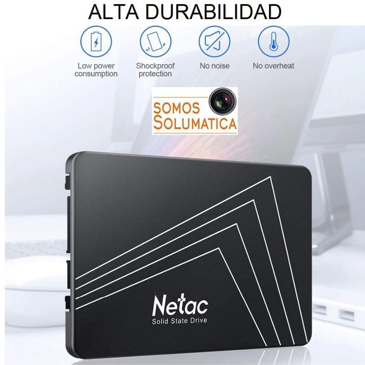 NETAC - Disco Duro Solido - SSD 512gb - Netac 2.5 Laptop/pc