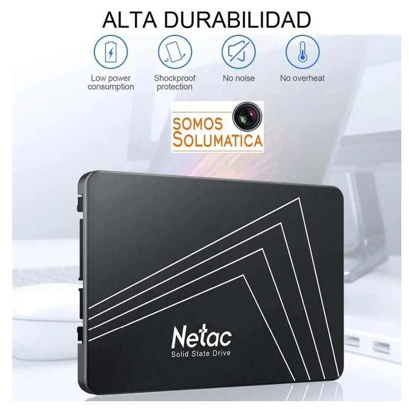 NETAC - Disco Duro Solido - SSD 512gb - Netac 2.5 Laptop/pc
