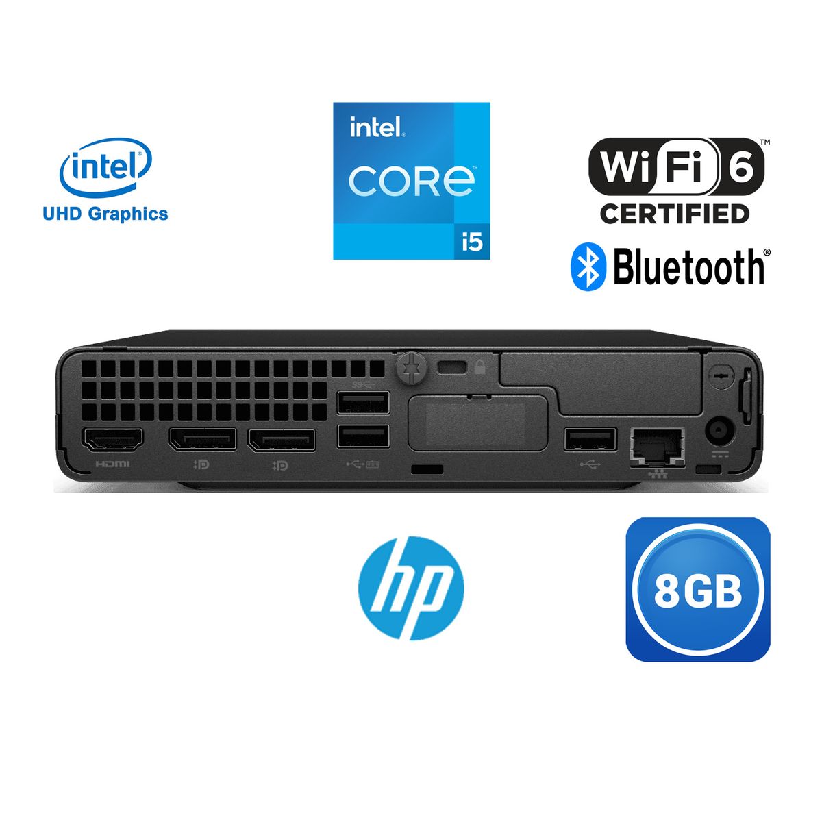 HP - Mini cpu HP core i5 - 12th gen - 8GB ram - 256GB SSD  - HP Pro mini 400 G9