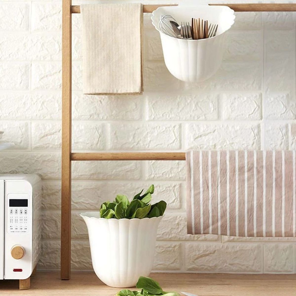 HYGGE - Cesta Maceta Multifuncional Colgante en forma de Flor