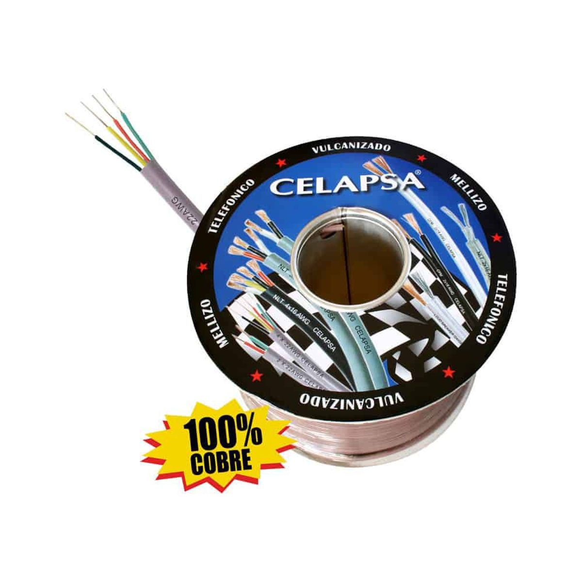 GENERICO - Cable Telefónico Redondo 4x22AWG CELAPSA
