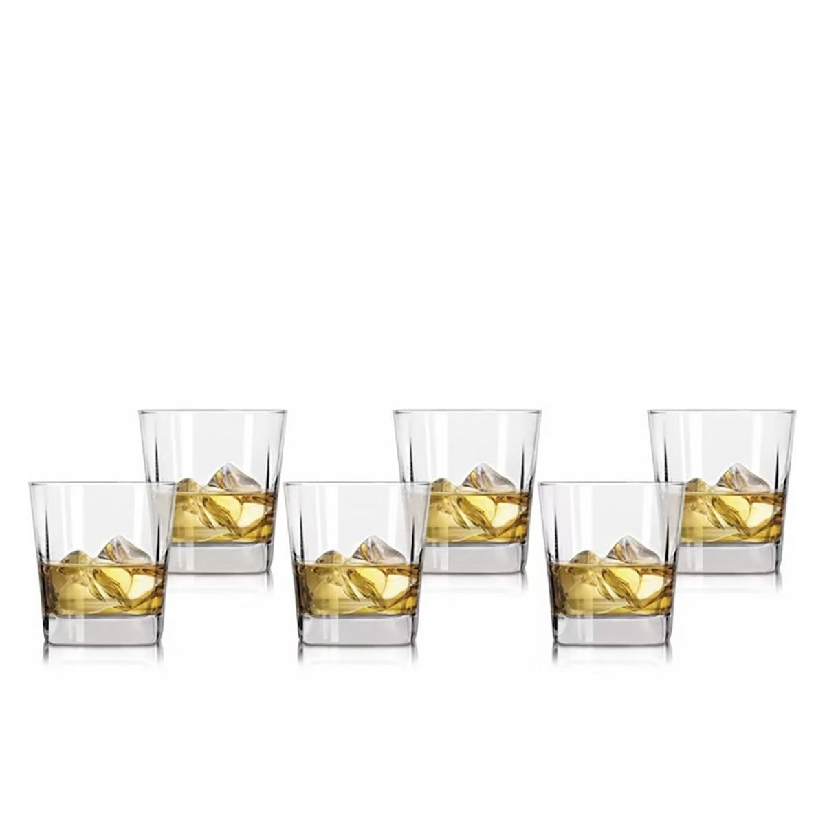 HYGGE - Set de 6 Vasos Whisky Cuadrado 250 ml