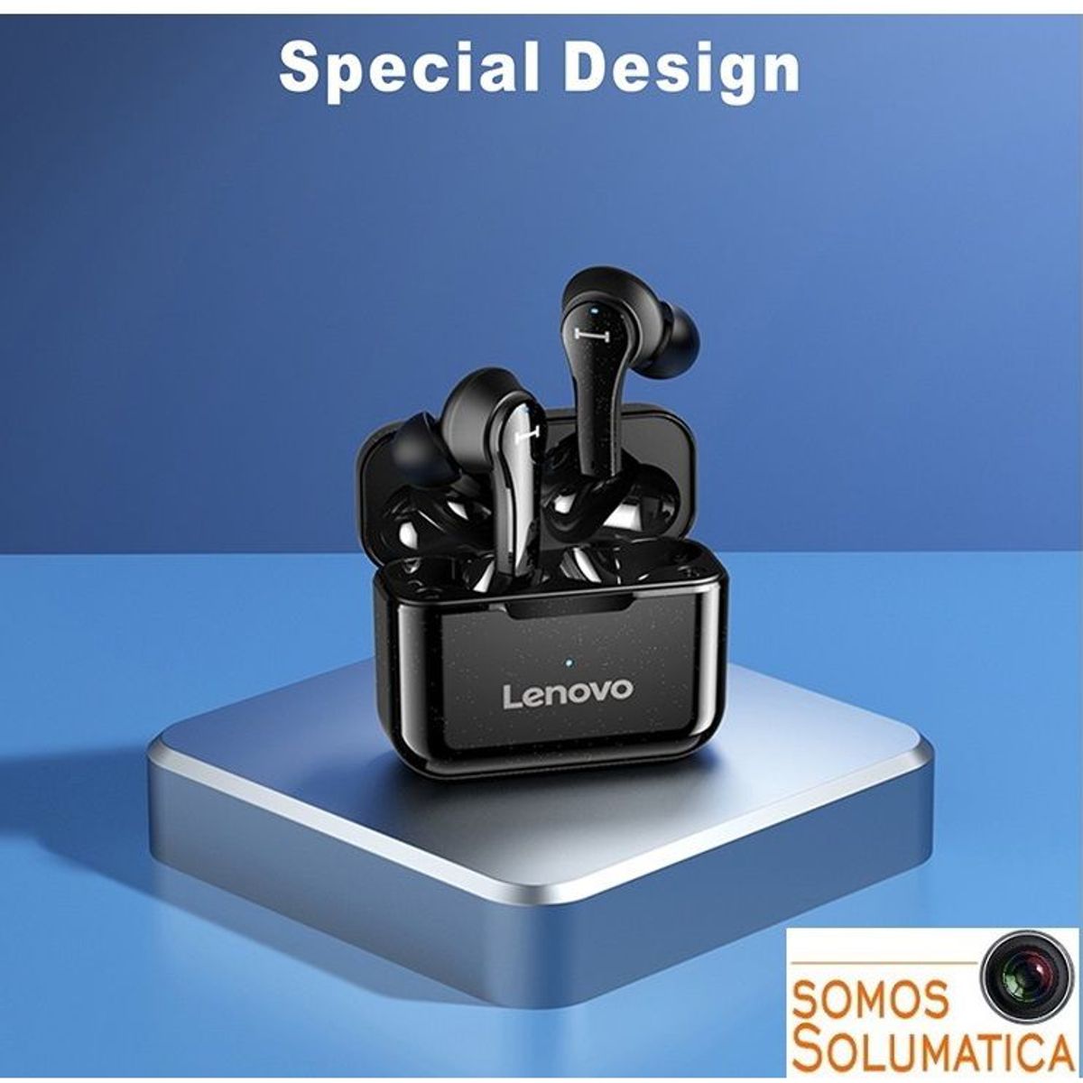 LENOVO - Audifono Bluetooth TWS - Lenovo QT82 - 5 Horas Full Musica