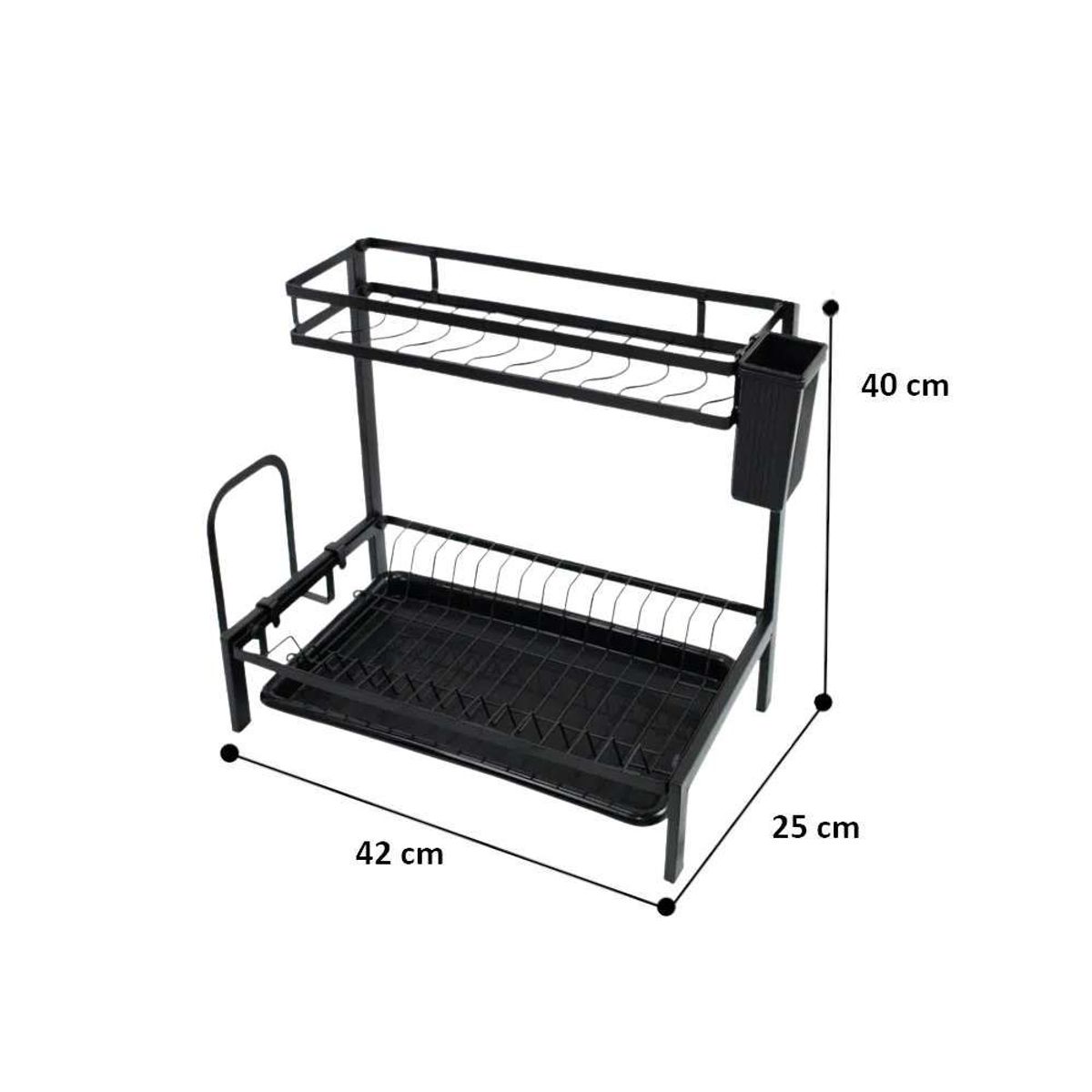 HYGGE - Rack escurridor de platos 2 niveles