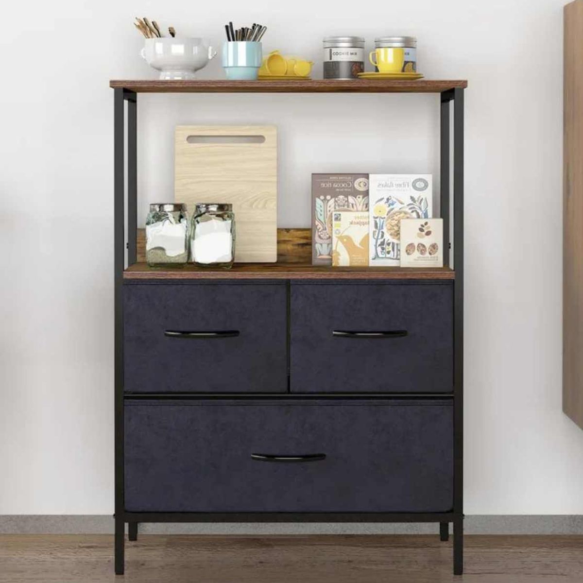 VENTITAS HOME - Velador Industrial Walina Ventitas Home Océano y Caramelo