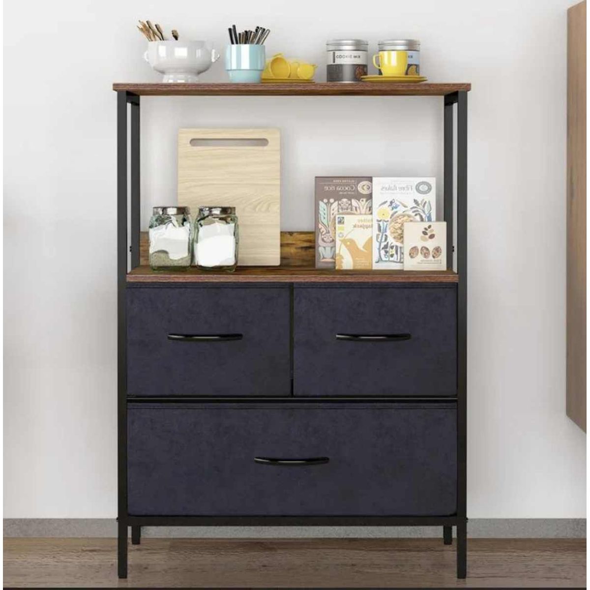 VENTITAS HOME - Velador Industrial Walina Ventitas Home Océano y Caramelo