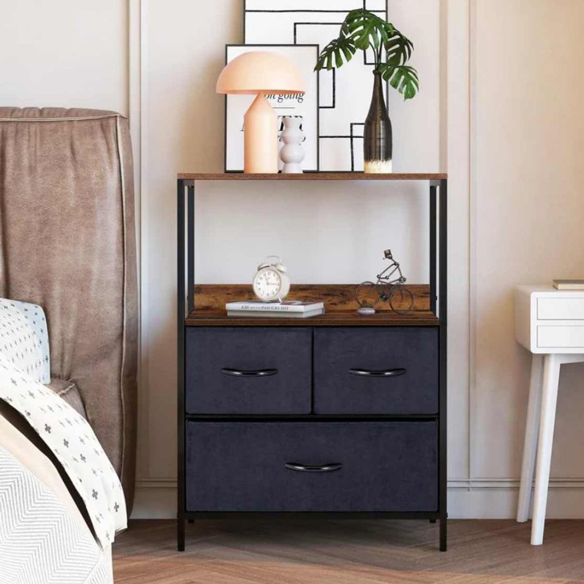 VENTITAS HOME - Velador Industrial Walina Ventitas Home Océano y Caramelo