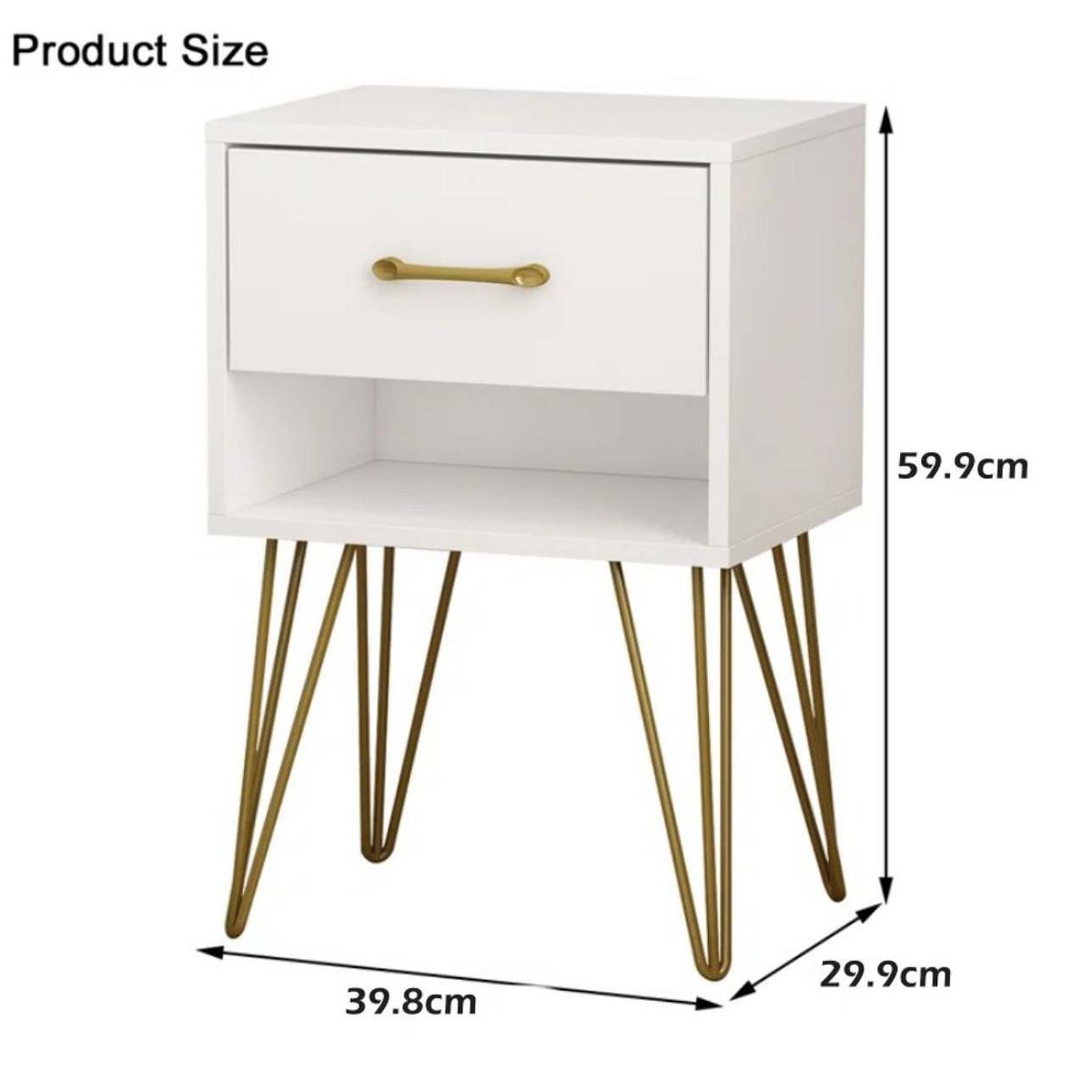 VENTITAS HOME - Velador Minimalista Robin Ventitas Home Negro