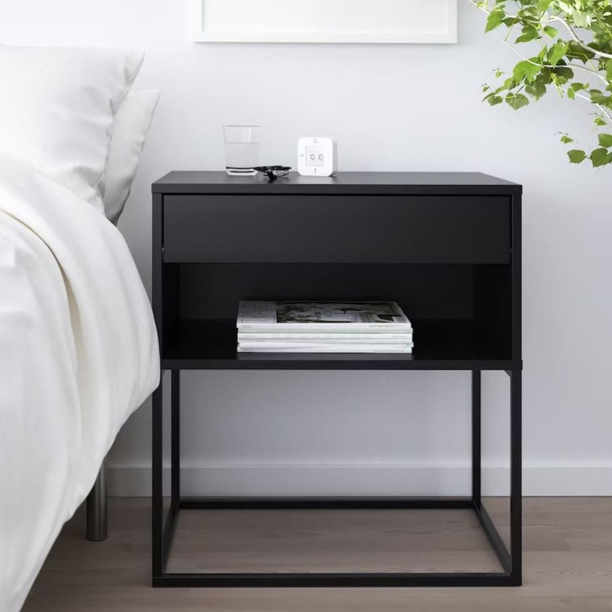 VENTITAS HOME - Velador Industrial Farala Ventitas Home Negro