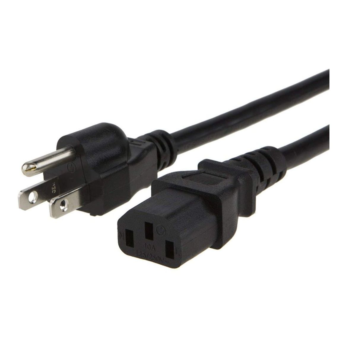 GENERICO - Cable de poder pc ,monitor e impresora 3 metros