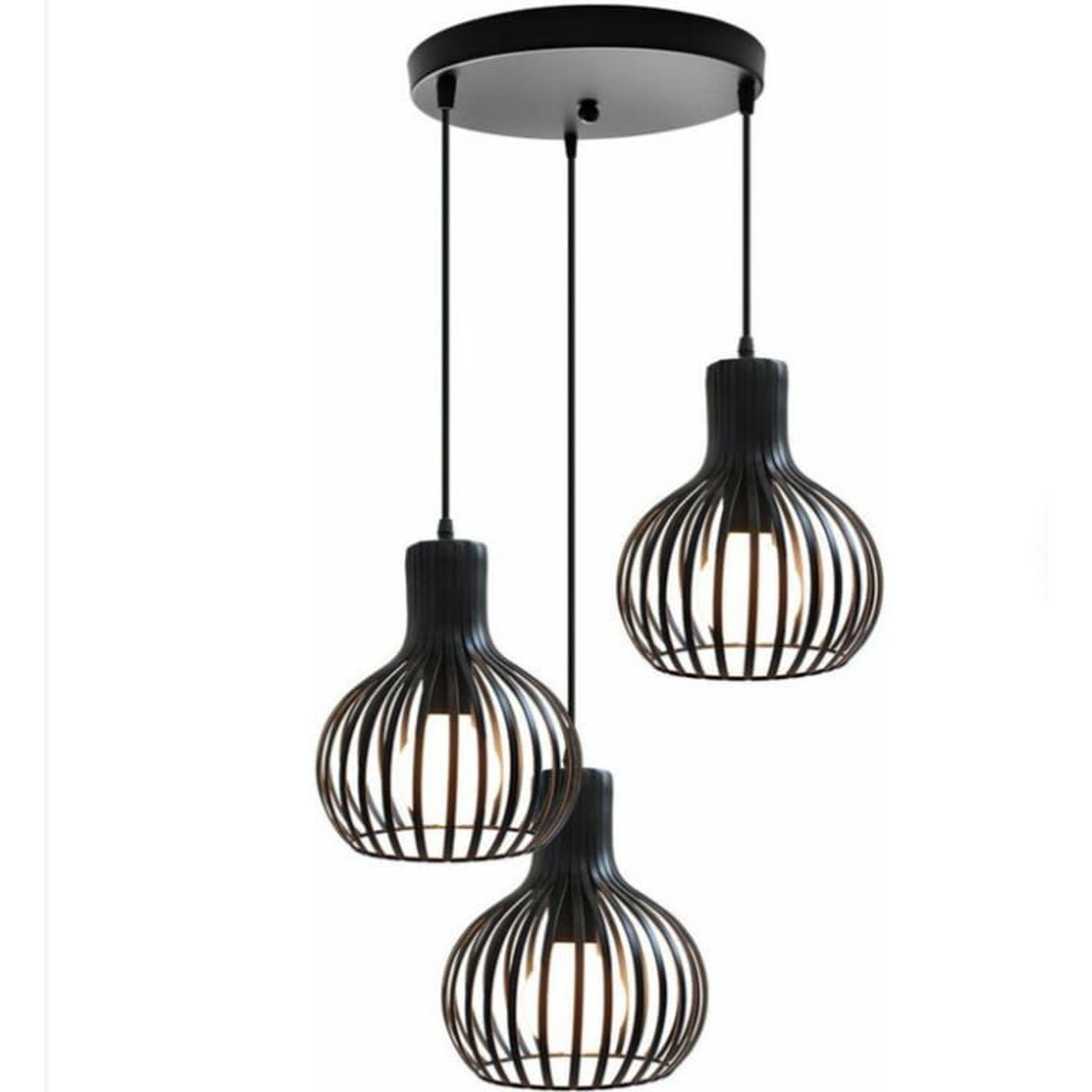 GENERICO - Lámpara colgante de 3 unidades con personalidad creativa