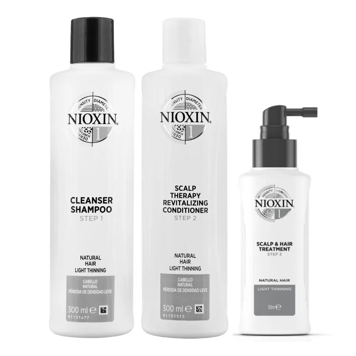 NIOXIN - Nioxin-1 Tratamiento Densificador Anticaida Para Cabello Natural 300ml