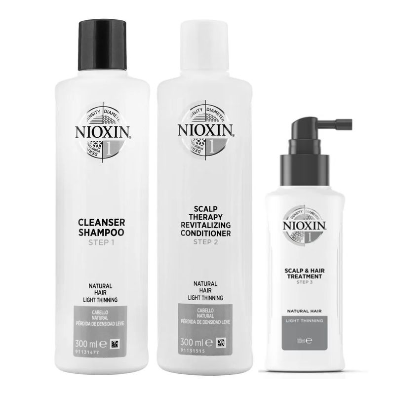 NIOXIN - Nioxin-1 Tratamiento Densificador Anticaida Para Cabello Natural 300ml