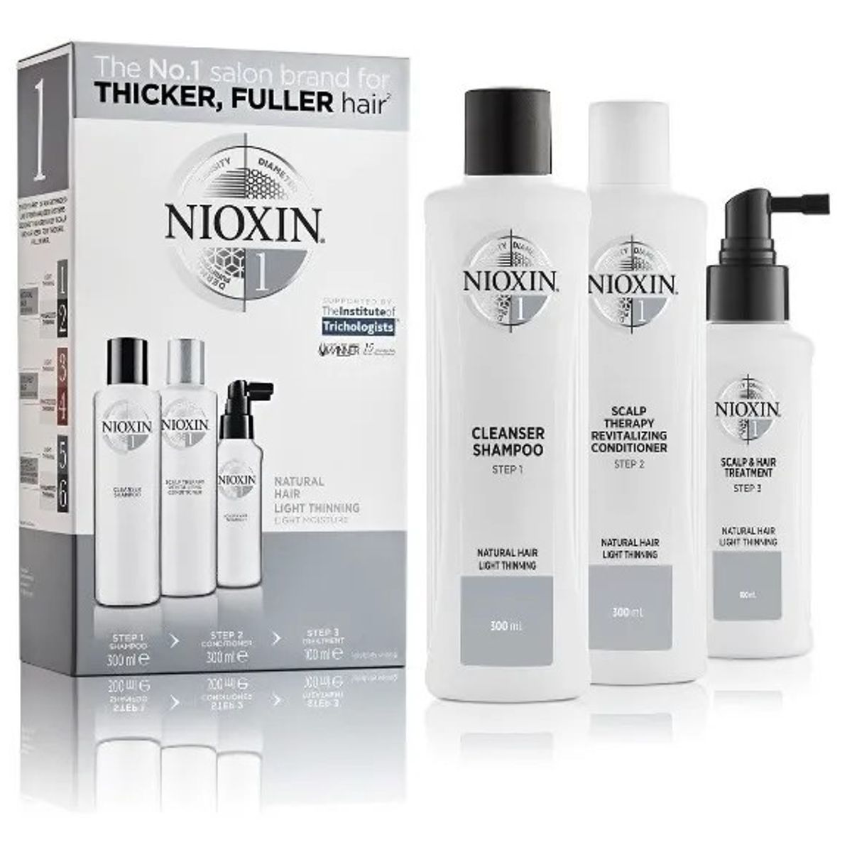 NIOXIN - Nioxin-1 Tratamiento Densificador Anticaida Para Cabello Natural 300ml